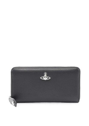Vivienne Westwood Pre-Owned Orb zip-around wallet - Black
