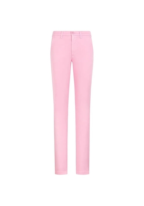 Roberto Cavalli slim-fit cotton trousers - Pink