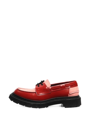 Adieu Paris colour-block boat shoes - Red