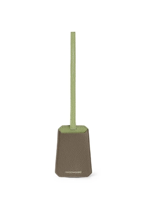 MAISON de SABRÉ grain-leather luggage tag - Green