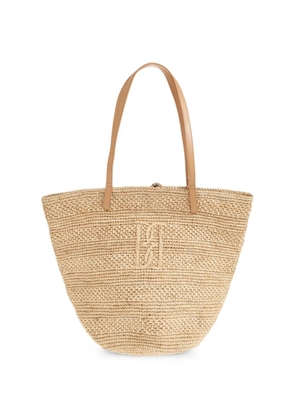By Malene Birger Mirabell woven shoulder bag - Neutrals