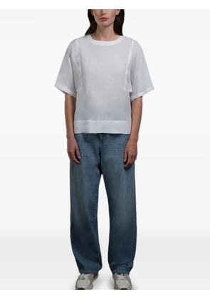 Moorer Genola kimono-sleeve blouse - White