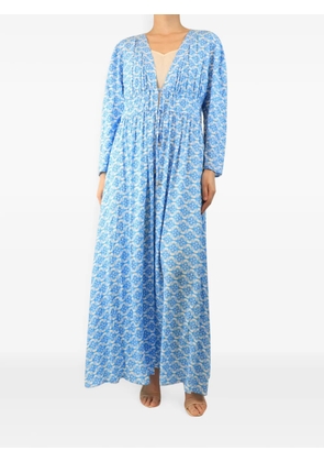 Melissa Odabash Farrah printed-pattern kaftan - Blue