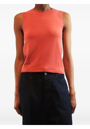 CHANEL Pre-Owned knit tank top - Red