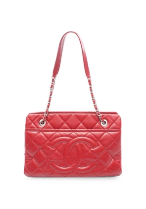 CHANEL Pre-Owned 2012~2013 Matelassé CC quilted shoulder bag - Red