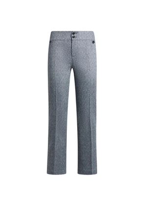 ETRO jacquard straight-leg trousers - Blue