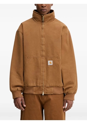 Carhartt WIP Ravon logo-patch zip-up jacket - Brown