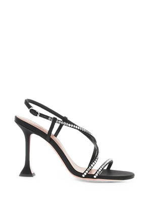 Amina Muaddi Sally heeled sandals - Black