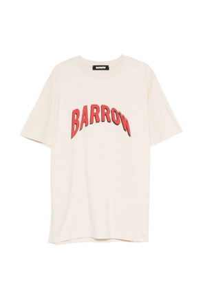 BARROW logo-print short-sleeve T-shirt - Neutrals