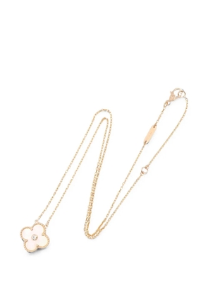 Van Cleef & Arpels Pre-Owned 2010s Alhambra mother-of-pearl and diamond necklace - Pink
