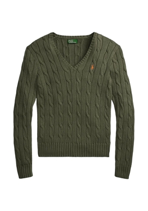 Polo Ralph Lauren cable-knit V-neck sweater - Green