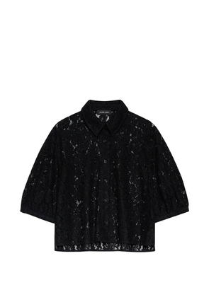 ANINE BING Shayna top - black lace
