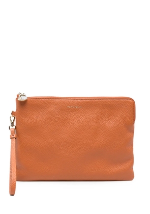 Coccinelle C-Me Softy leather clutch bag - Brown