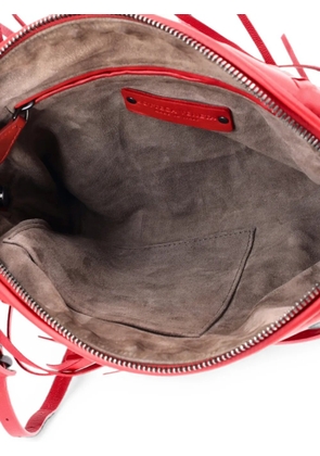 Bottega Veneta Pre-Owned Nodini Fringe Intrecciato Nappa Small crossbody bag - Red