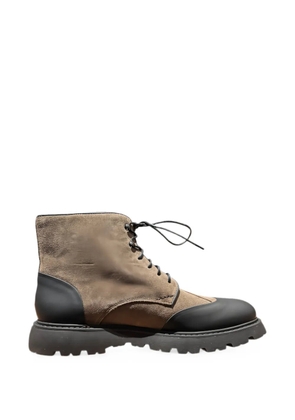 CALCE suede panelled sneakers - Neutrals