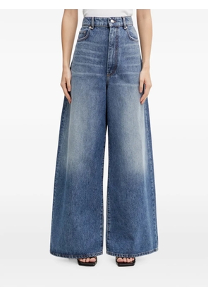 Sportmax faded-effect wide-leg jeans - Blue