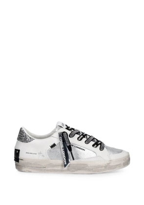 Crime London SK8 Deluxe glitter-detail sneakers - White