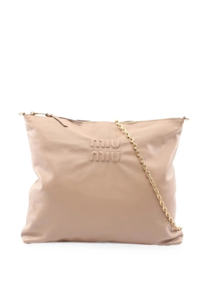 Miu Miu Pre-Owned 2010s Softy chain tote bag - Neutrals
