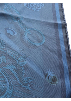 Hermès Pre-Owned 2010s C'est La Fete silk scarf - Blue