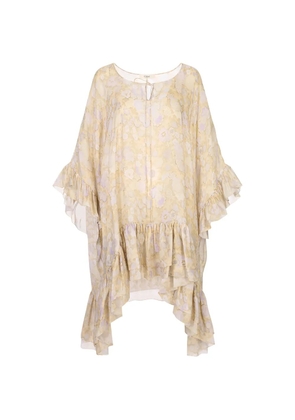 Chloé ruffled asymmetric dress - Neutrals