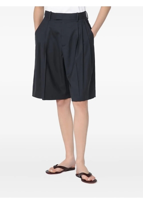 6397 pleated-front tailored shorts - Black
