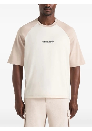 Manière De Voir Signature raglan cotton T-shirt - Neutrals