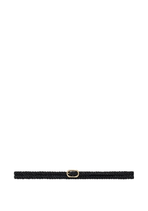 ANINE BING braided leather belt - Black