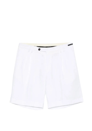 michael coal pleated-front button-fastening shorts - White