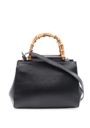 Gucci Pre-Owned 2010s Nymphaea Bamboo two-way handbag - Black