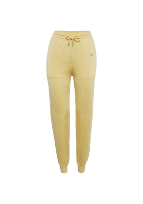 Louis Vuitton Pre-Owned Monogram jacquard track pants - Yellow