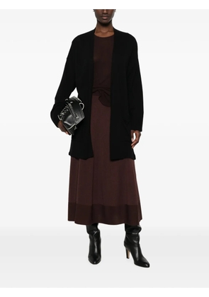 SERGIO MORETTI FIRENZE open-front patch-pocket cardigan - Black