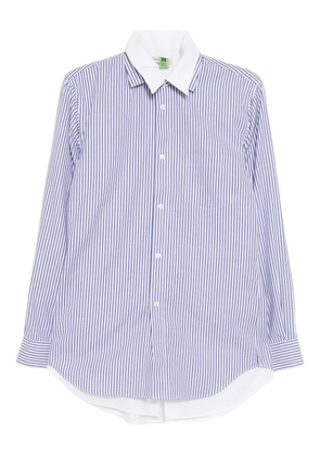ROMEO HUNTE striped layered shirt - Blue