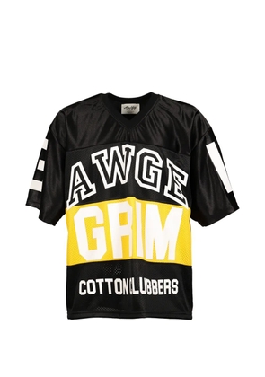 AWGE logo-print mesh-panel T-shirt - Black