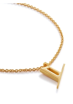Monica Vinader 18kt gold vermeil Alphabet Y necklace