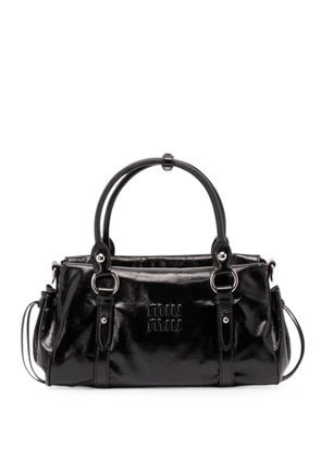 Miu Miu logo-embossed tote bag - Black