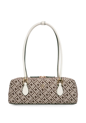 Tommy Hilfiger monogram-jacquard shoulder bag - Brown