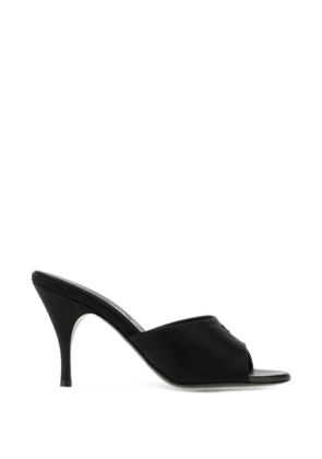 Miu Miu open-toe satin sandals - Black