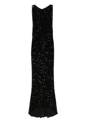 Elisabetta Franchi sequinned maxi dress - Black