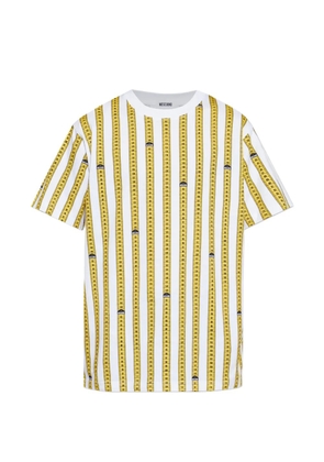 Moschino tape-measure print T-shirt - White