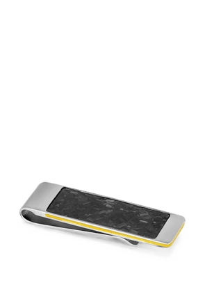 Tateossian carbon-fibre-inlay money clip - Silver