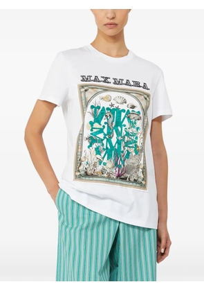 Max Mara graphic-print T-shirt - White