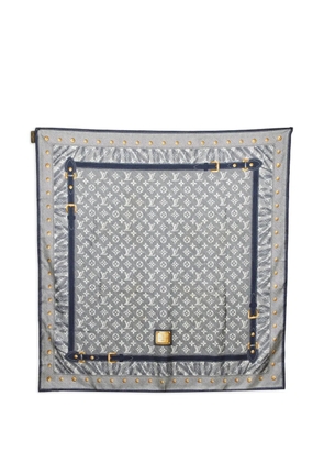 Louis Vuitton Pre-Owned Monogram silk scarf - Blue