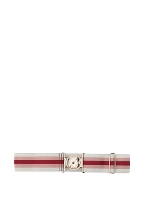 Gucci Pre-Owned 2000s Interlocking G striped belt - Neutrals