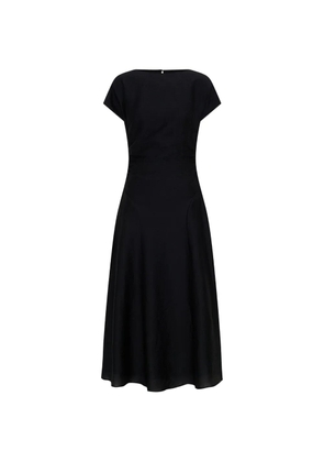 Anna Quan Skyla gathered midi dress - Black