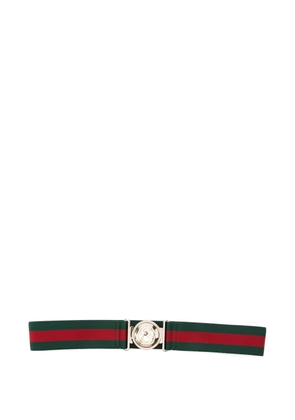 Gucci Pre-Owned 2000s Web Interlocking G belt - Green