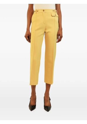 Celine Pre-Owned button-detail cropped trousers - Yellow