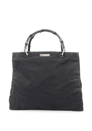 Gucci Pre-Owned 00s Bamboo tote bag - Black