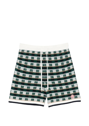 Casablanca check-pattern shorts - Green