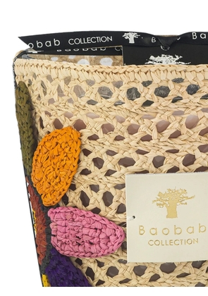 Baobab Collection Girasol raffia-wrapped candle - Neutrals