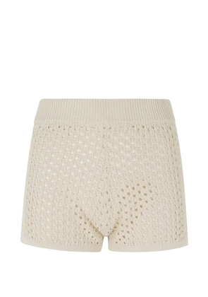 MC2 Saint Barth Almyra crochet shorts - Neutrals